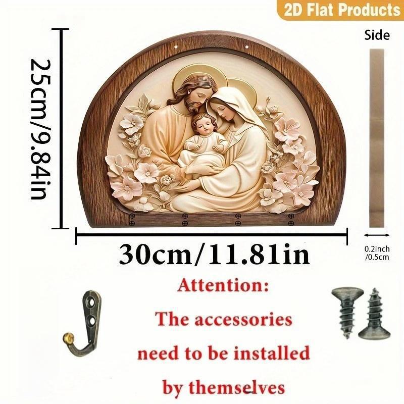 ⏰Black Friday-60% OFF - Buy 1 Get 1 Free✝️Communion themed wooden home key holder