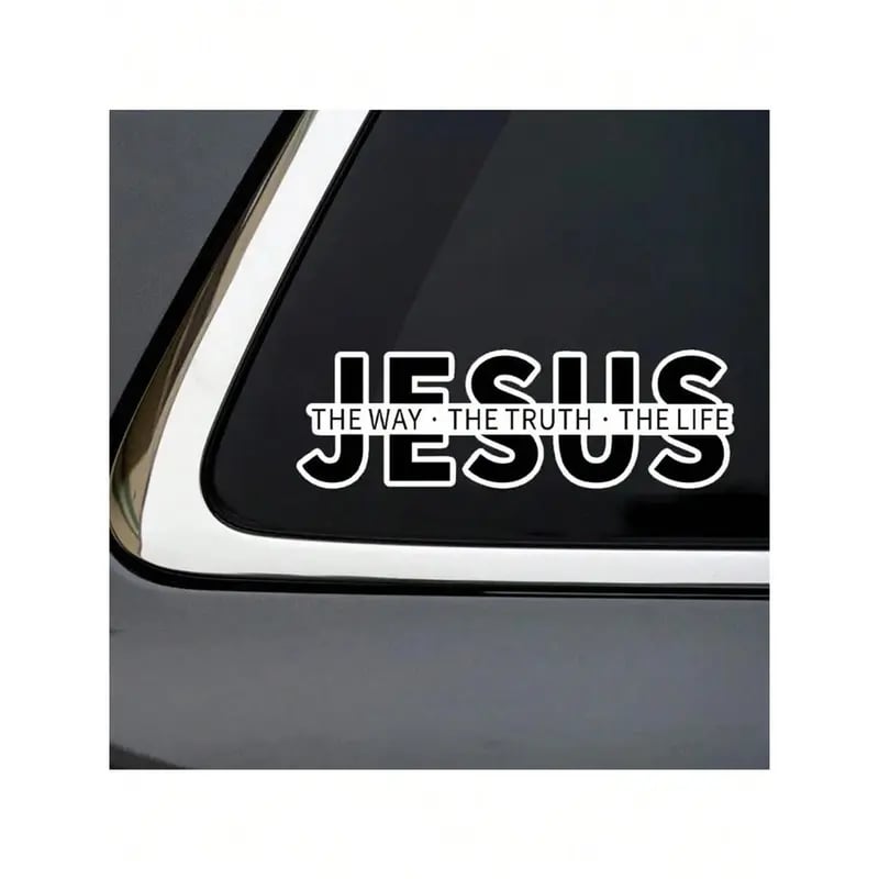💥Jesus-The Way The Truth The Life Christian Vinyl Decal Car Sticker
