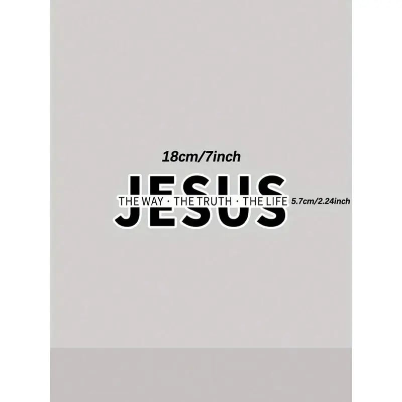 💥Jesus-The Way The Truth The Life Christian Vinyl Decal Car Sticker