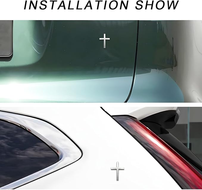 🔥 BIG SALE - 47% OFF🔥✝️ Metal Jesus Christ Cross Badge Stickers