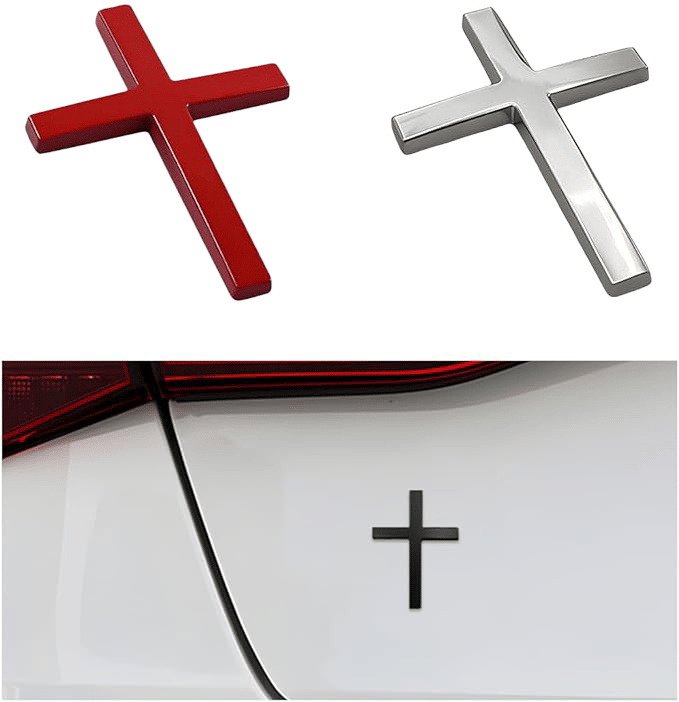 🔥 BIG SALE - 47% OFF🔥✝️ Metal Jesus Christ Cross Badge Stickers
