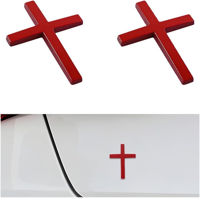 🔥 BIG SALE - 47% OFF🔥✝️ Metal Jesus Christ Cross Badge Stickers