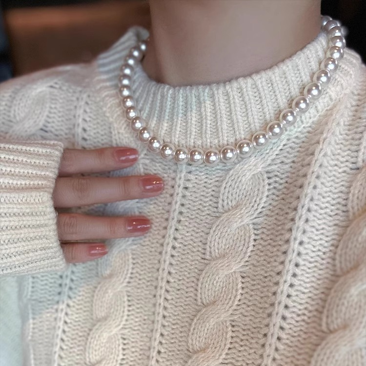 Sterling Silver Windsor Sapphire Pearl Necklace丨Japan Akoya Pearl Necklace