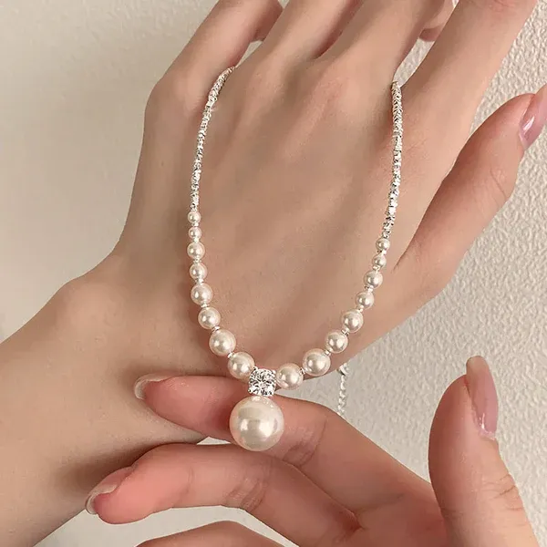⏰Limited Discount Time 50% OFF⏰Japan Top Akoya Pearl Diamond Necklace