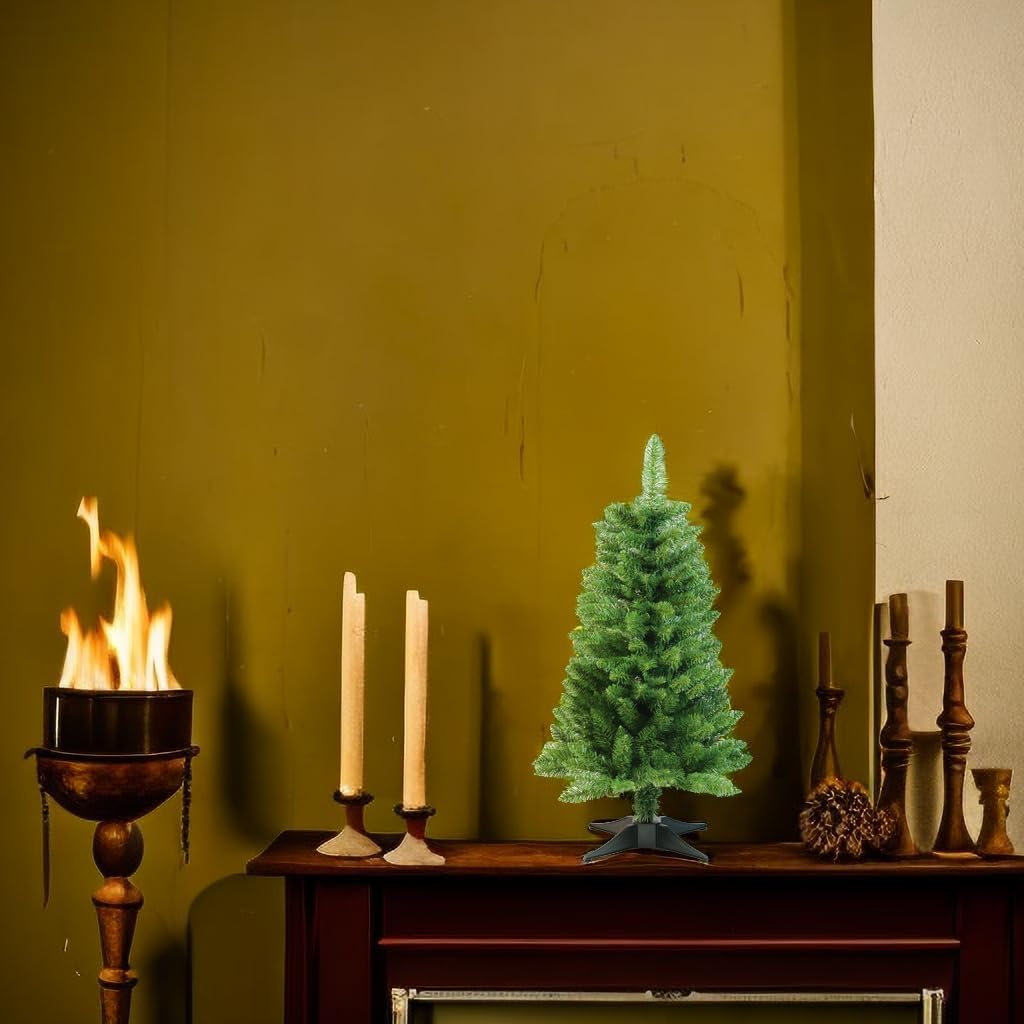 Christmas Tree 3FT Artificial Desktop Xmas Tree for Holiday Decor 160 Branch Tips,Green
