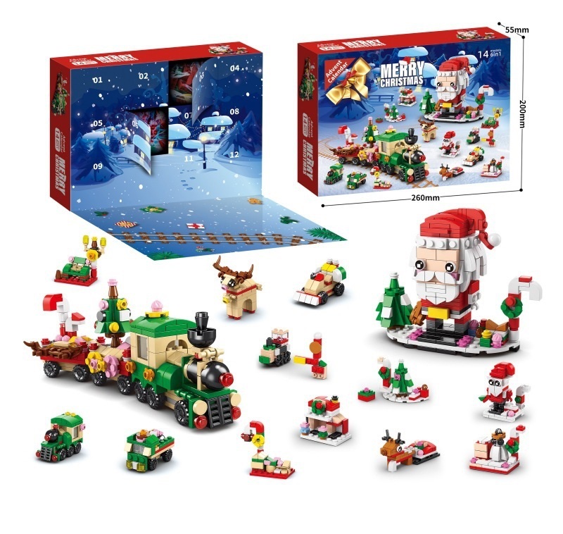 Christmas Advent Calendar 2025 Toys- Holiday Countdown for Boys & Girls, Buildable Surprises
