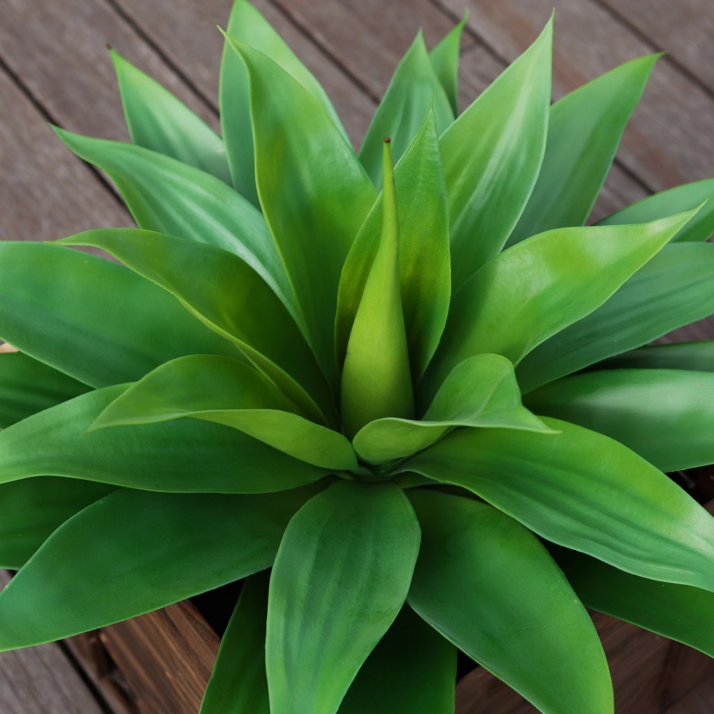 Artificial Agave Plants for Decor - UV resistant, Waterproof, Windproof
