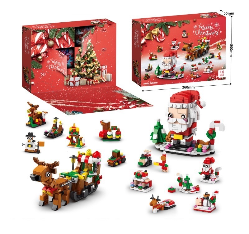 Christmas Advent Calendar 2025 Toys- Holiday Countdown for Boys & Girls, Buildable Surprises