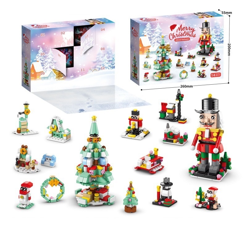 Christmas Advent Calendar 2025 Toys- Holiday Countdown for Boys & Girls, Buildable Surprises