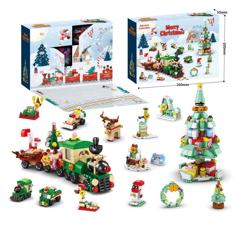 Christmas Advent Calendar 2025 Toys- Holiday Countdown for Boys & Girls, Buildable Surprises
