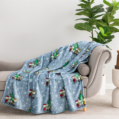 Christmas bow blanket