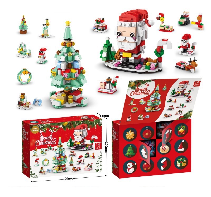 Christmas Advent Calendar 2025 Toys- Holiday Countdown for Boys & Girls, Buildable Surprises