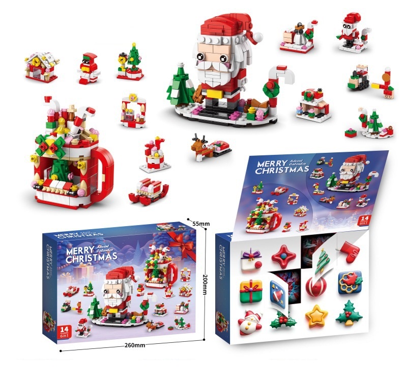 Christmas Advent Calendar 2025 Toys- Holiday Countdown for Boys & Girls, Buildable Surprises