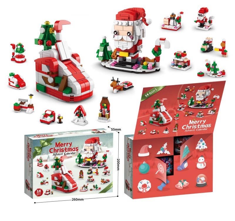 Christmas Advent Calendar 2025 Toys- Holiday Countdown for Boys & Girls, Buildable Surprises