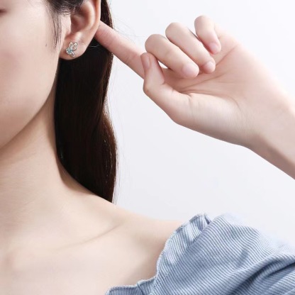 Butterfly-Inspired Moissanite Earrings