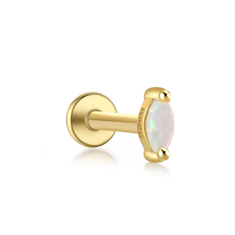 Marquise Opal Flatback Earring