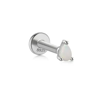 Teardrop Opal Flatback Earring