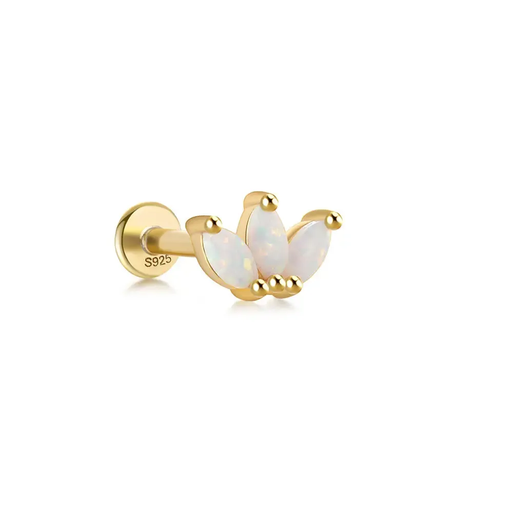 Marquise Trio OpalFlatback Earring