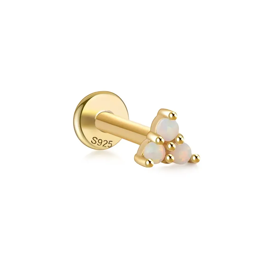 Trio Opal Flatback Earring
