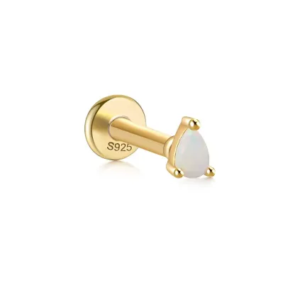Teardrop Opal Flatback Earring