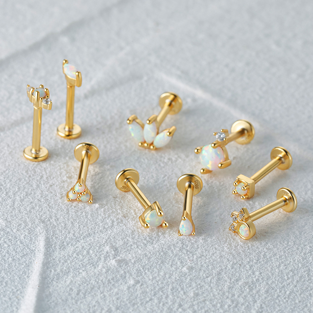 Marquise Opal Flatback Earring