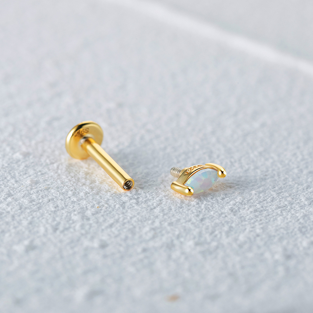 Marquise Opal Flatback Earring