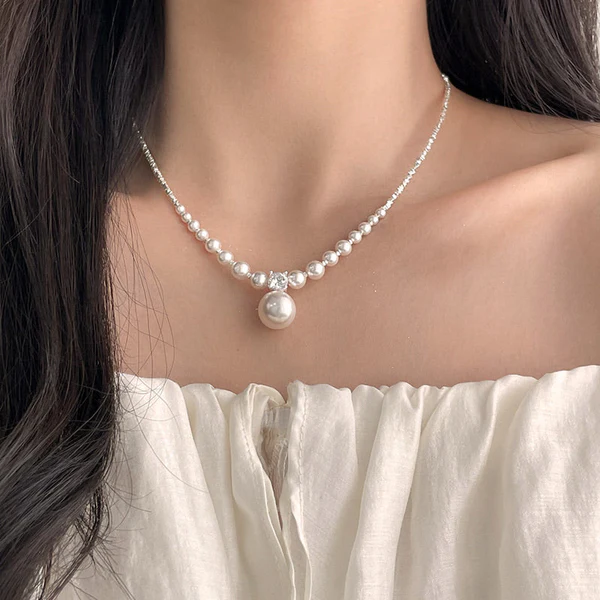 ⏰Limited Discount Time 50% OFF⏰Japan Top Akoya Pearl Diamond Necklace