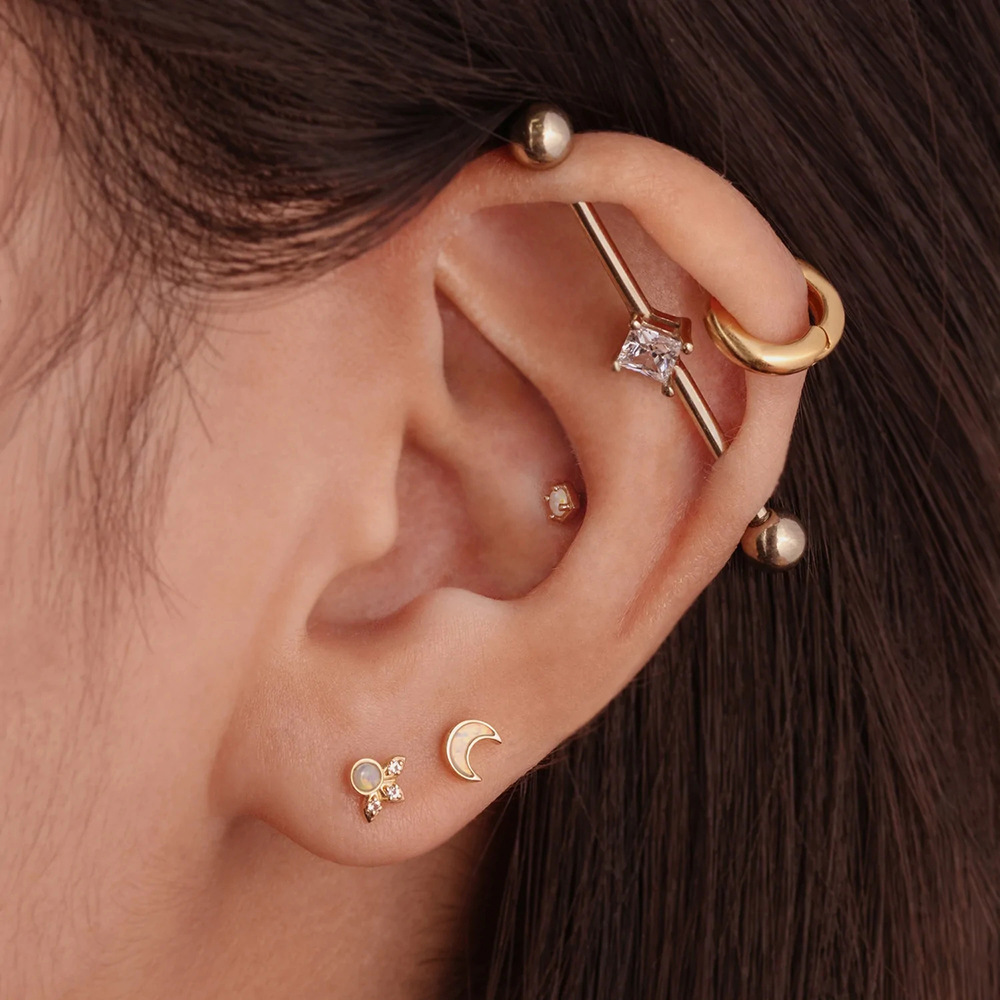 Marquise Opal Flatback Earring