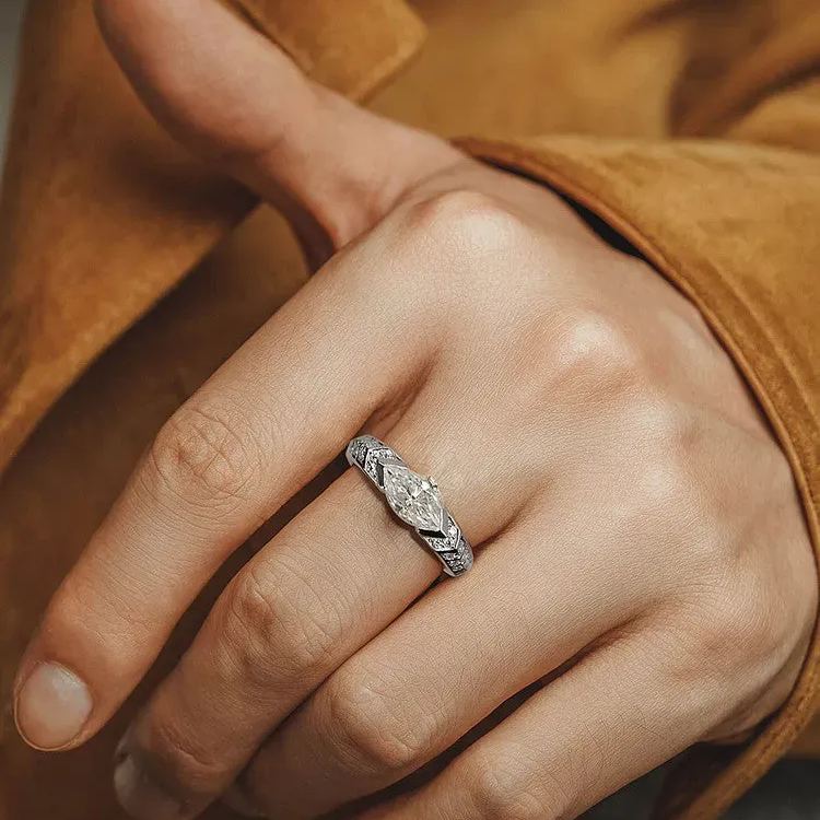 💍Handmade Eye of Horus Moissanite Ring🎉Special Offer for New Year 2025!🎉