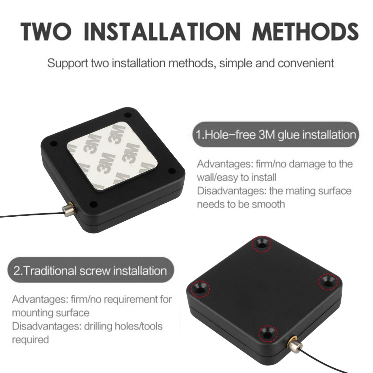Automatic Door Closer No Drilling Required - Easy Installation for Home/Office