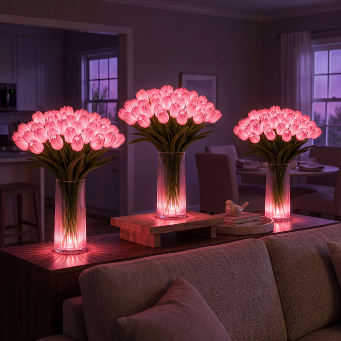 🔥Last Day 50% OFF🔥 Radiant Romantic Tulip Light🌷✨