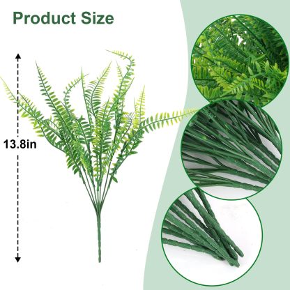 Artificial Outdoor Plants Fake Boston Fern Stems