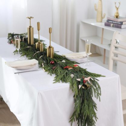✨Natural Christmas Greenery - Real Touch Norfolk Pine Garland