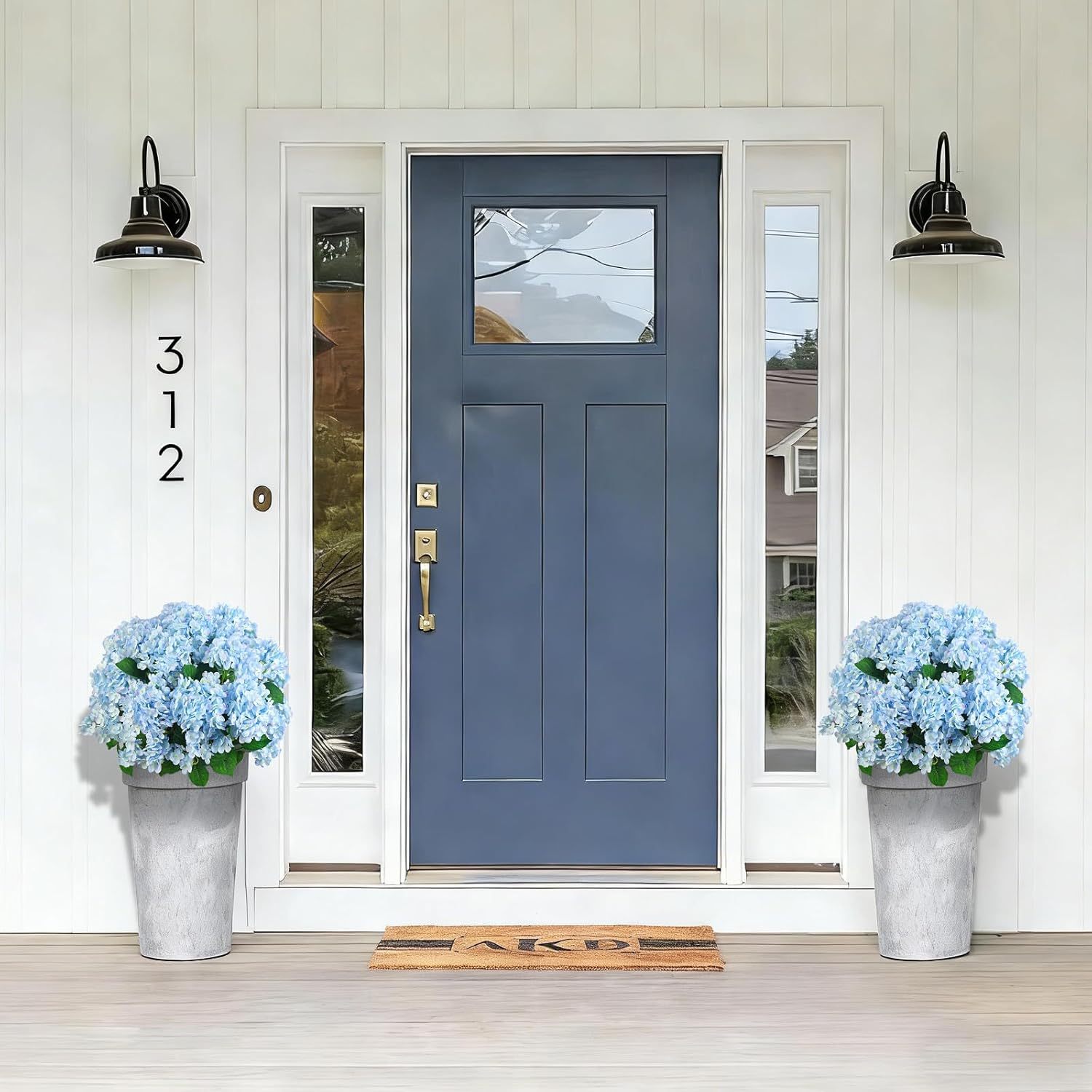 💥Last Day 70% OFF💐Artificial Outdoor Hydrangea Flowers - UV resistant, Waterproof, Windproof