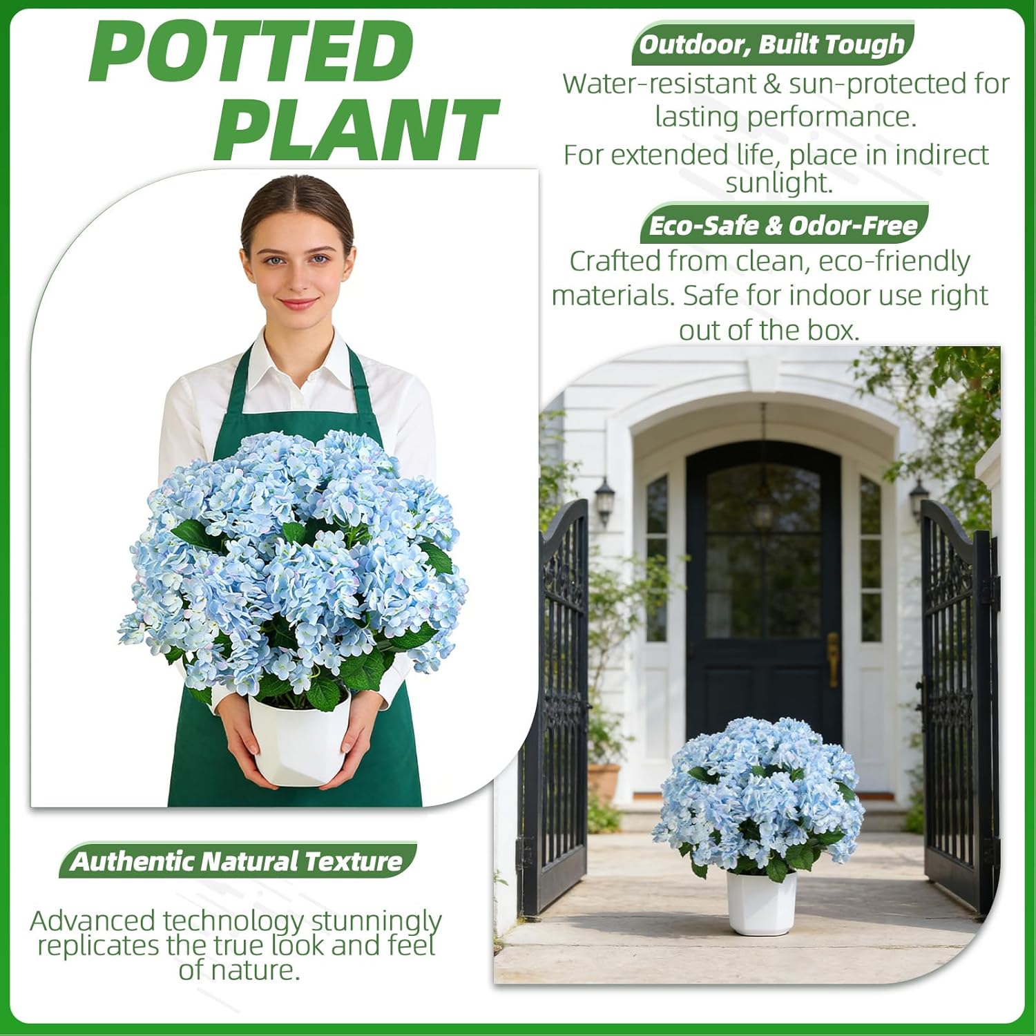 💥Last Day 70% OFF💐Artificial Outdoor Hydrangea Flowers - UV resistant, Waterproof, Windproof
