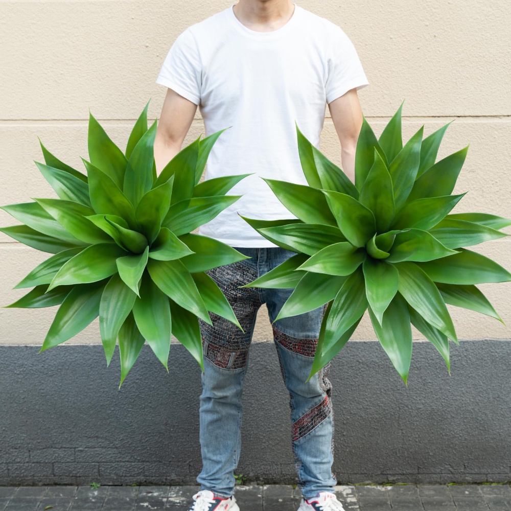 Artificial Agave Plants for Decor - UV resistant, Waterproof, Windproof