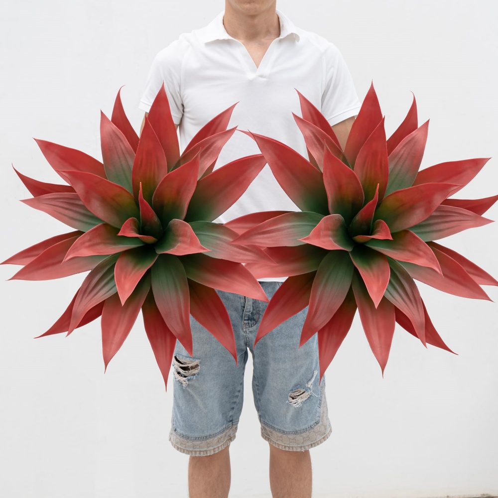 Artificial Agave Plants for Decor - UV resistant, Waterproof, Windproof