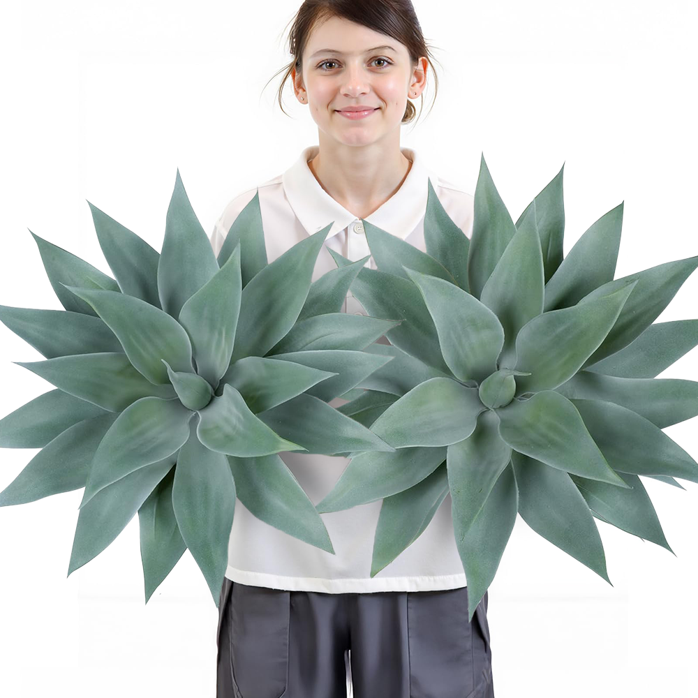 Artificial Agave Plants for Decor - UV resistant, Waterproof, Windproof