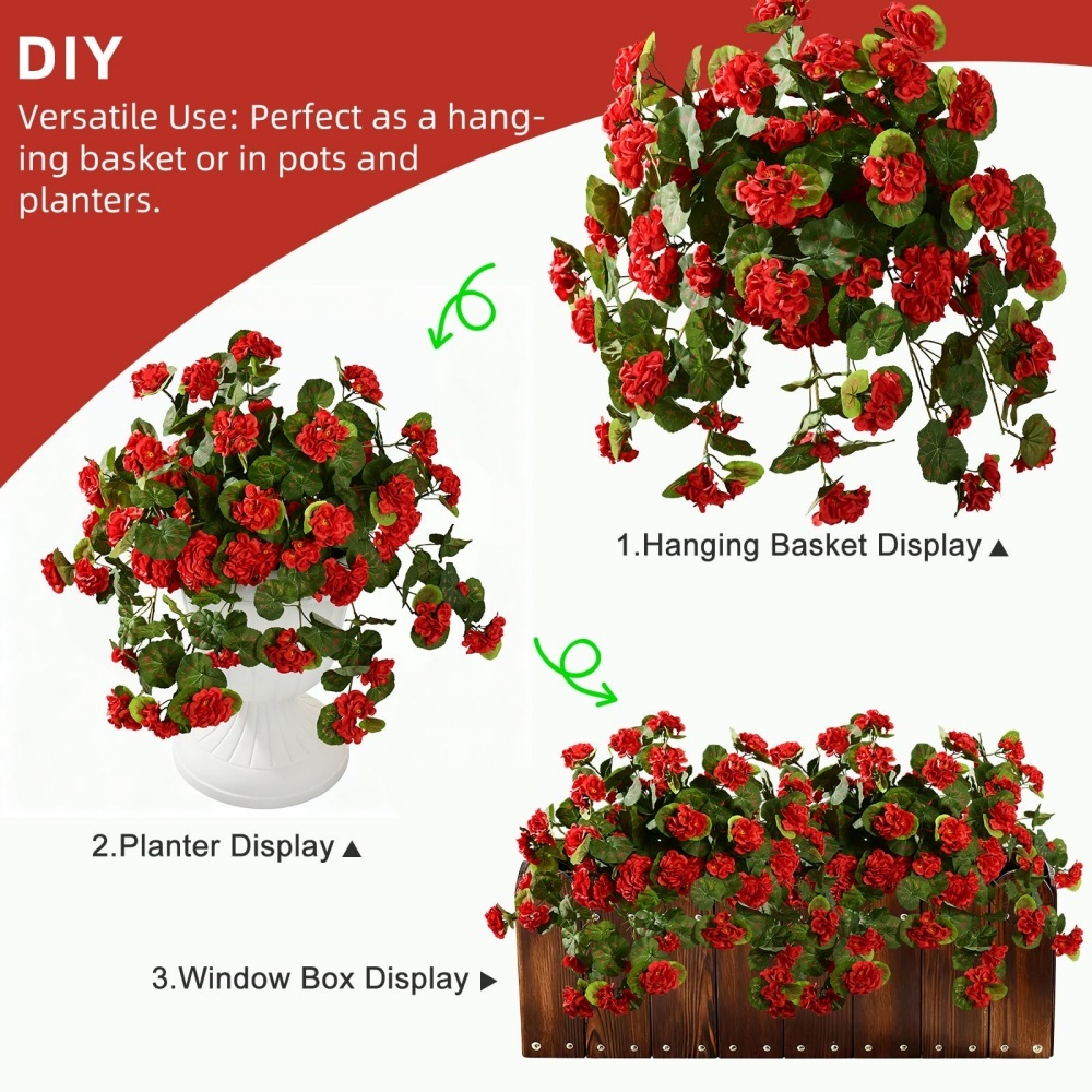 🔥Mother's Day Sale🔥Artificial Geranium Flowers