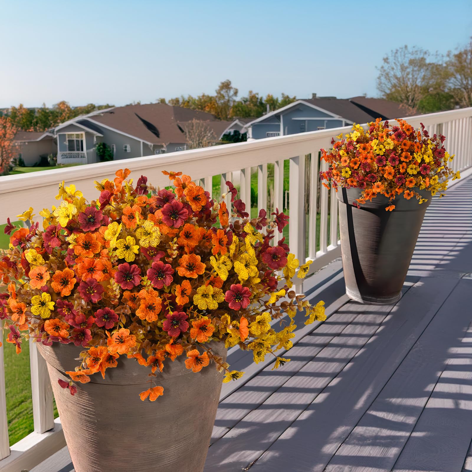 🔥Hot Sale Each Only $2.49🌼Lifelike UV-Resistant Autumn Flowers – Waterproof, Windproof & Perfect for Fall Decor 🍂