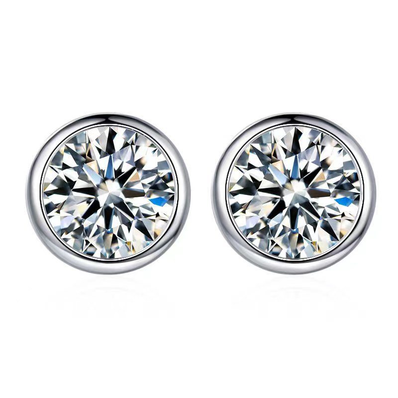 Classic Round Moissanite Earrings