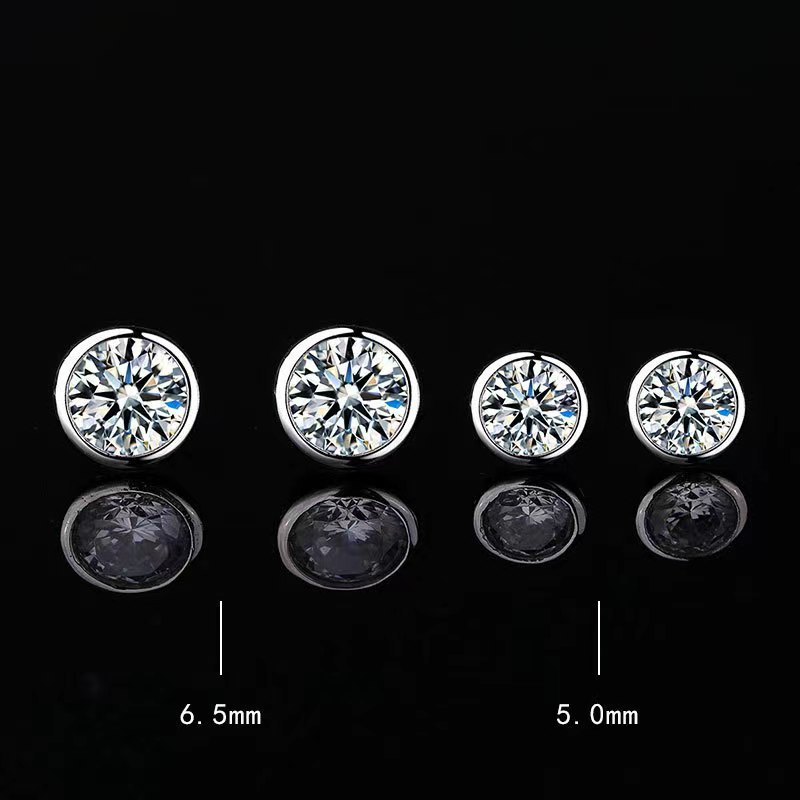 Classic Round Moissanite Earrings