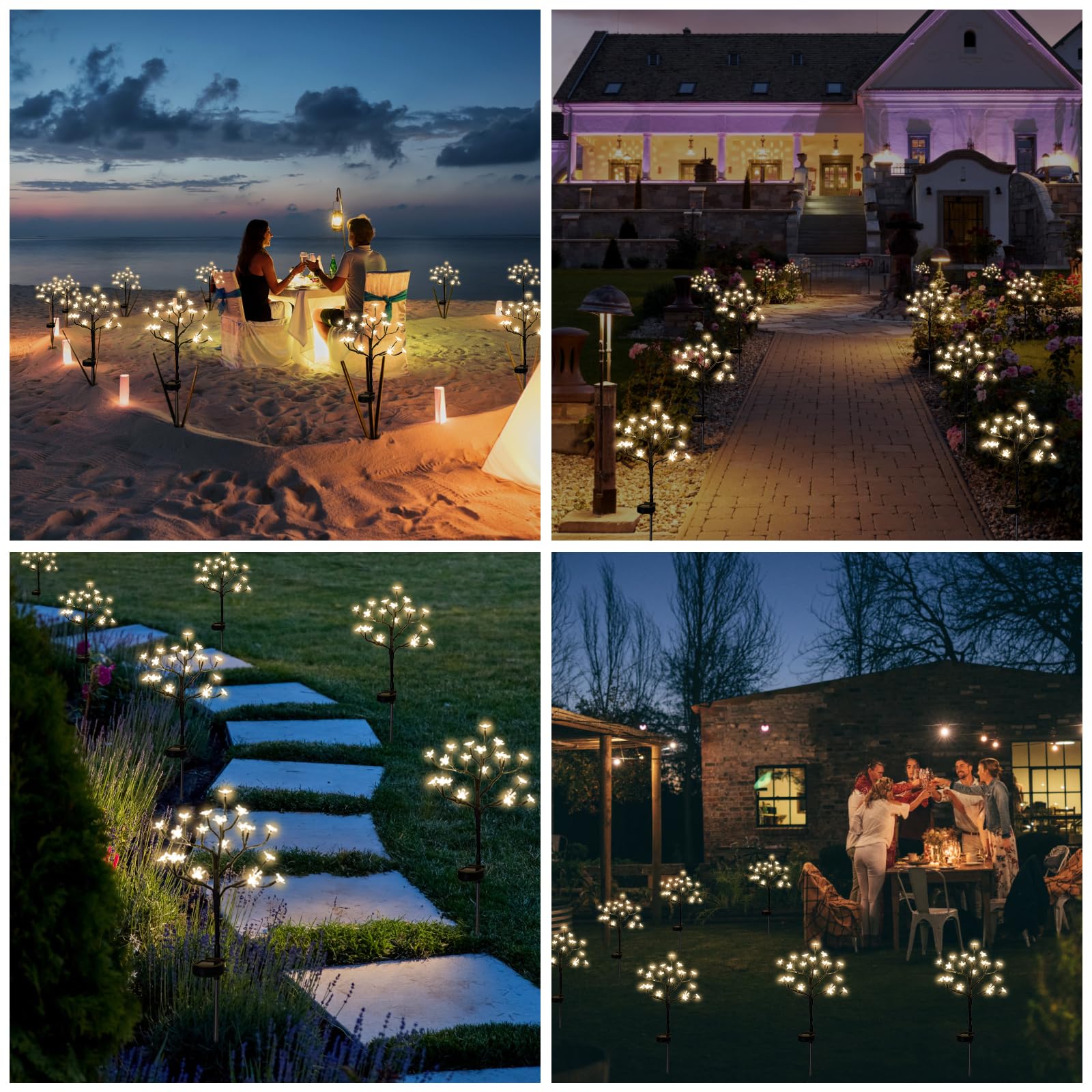 🔥Last Day 60% OFF🔥Outdoor Waterproof Cherry Blossom Solar Garden Lights
