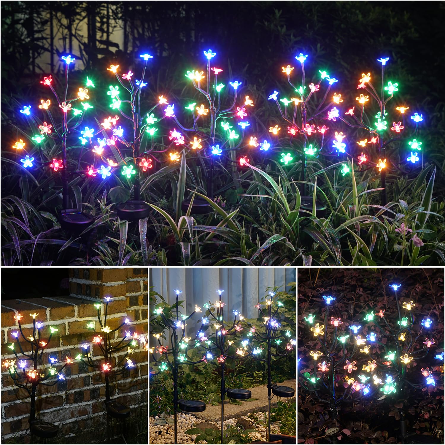 🔥Last Day 60% OFF🔥Outdoor Waterproof Cherry Blossom Solar Garden Lights
