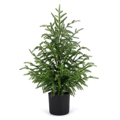 🎄Real Touch Norfolk Pine Topiary Trees for Front Porch Decor