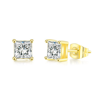 🔥Mother's Day Promotion!🔥Princess Cut Moissanite Stud Earrings