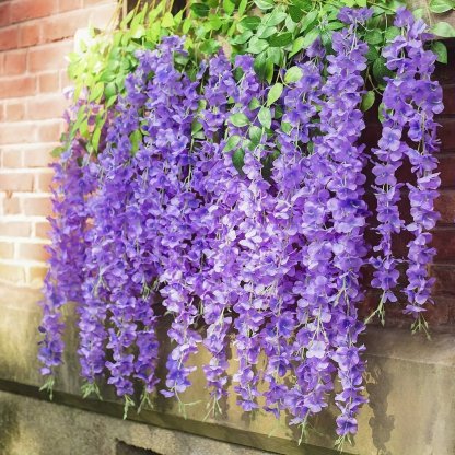 💥$1.99 ONLY TODAY🌸No Maintenance, Pruning or Watering! UV Resistant Lifelike Artificial Wisteria Flower