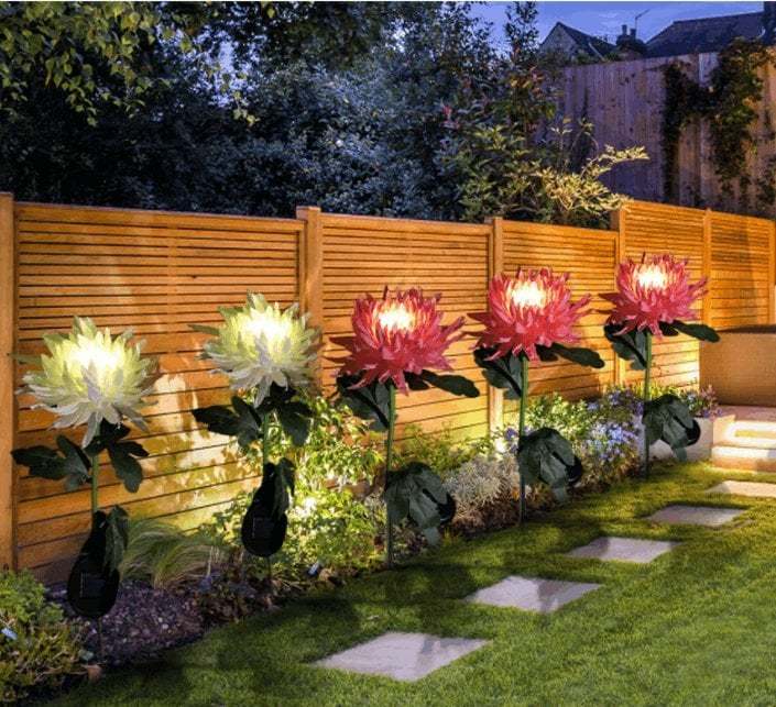 🔥Hot Sale-49% OFF🔥Outdoor Solar Chrysanthemum Garden Light✨