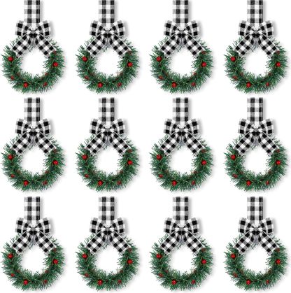 🎅Christmas Hot Sale - 50% OFF🔥 Retrowavy Christmas Kitchen Cabinet Wreaths