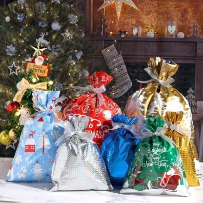 🎄Early Christmas Sale-48% OFF - Drawstring Christmas Gift Bags
